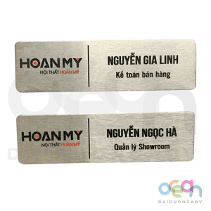 Bảng Tên Nhân Viên Hoàn Mỹ